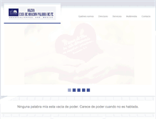 Tablet Screenshot of casadeoracionpalabradefe.org